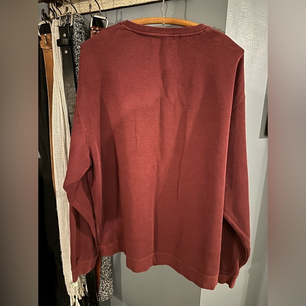 Cutter & Buck Rust V-Neck Women's Sweater - Picture 3 of 3
